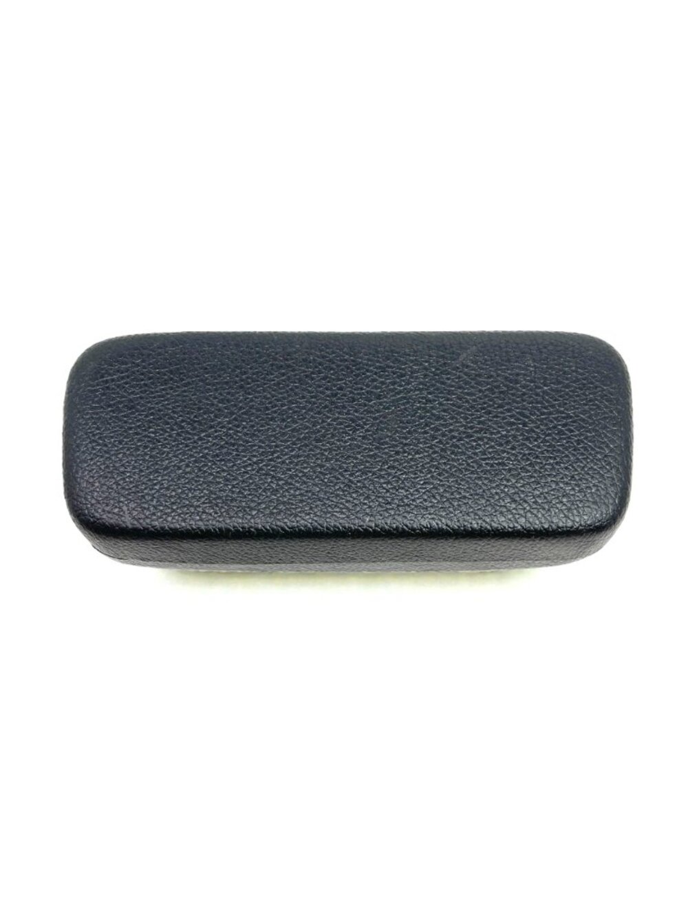 Hermès Black Leather Clamshell Eyeglasses Case With Cream Interior Hinged - Picture 6 of 8